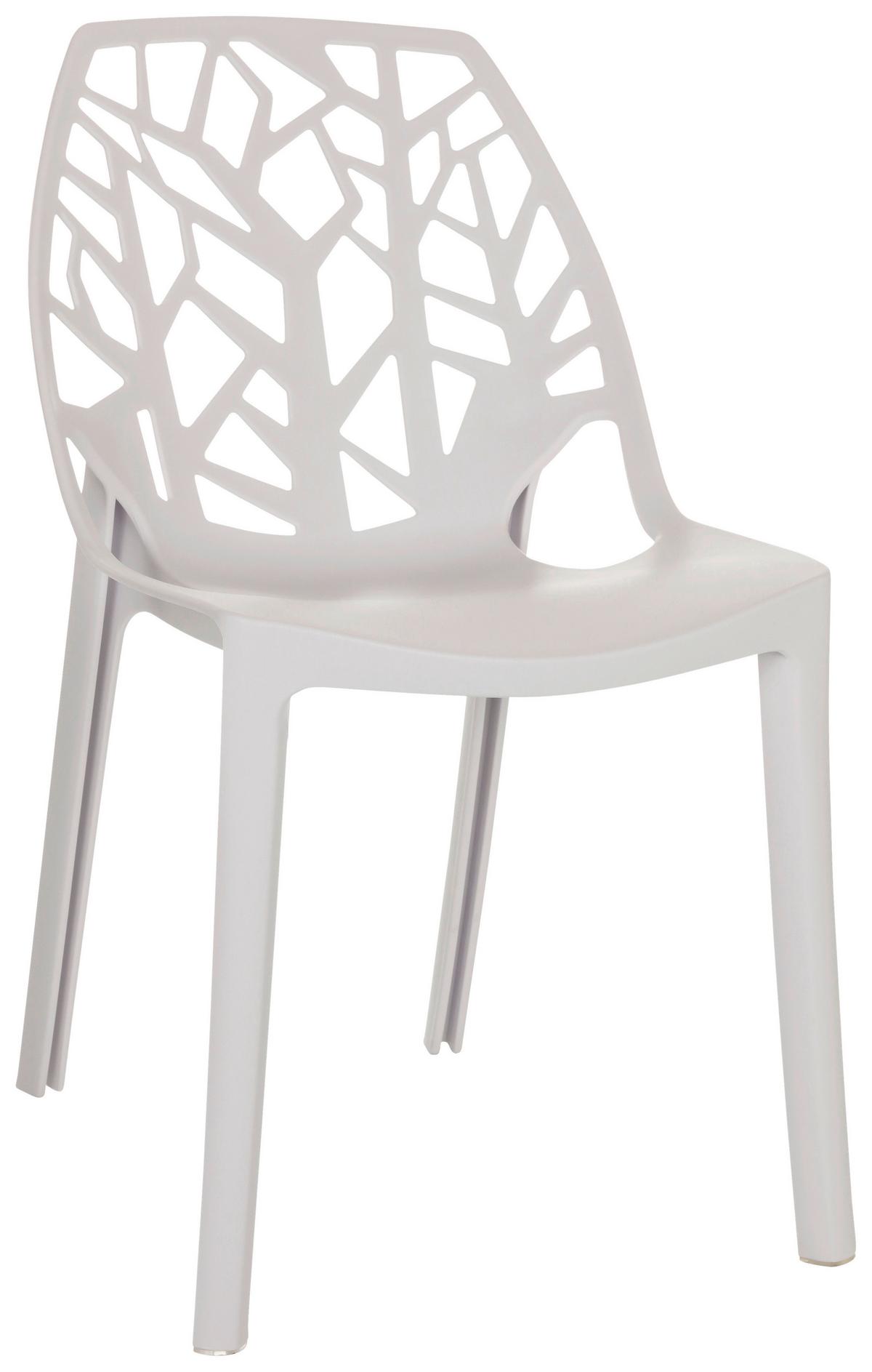 Stol Artifo Tri, Bela - bela, Basics, umetna masa (47/80/56cm) - MID.YOU