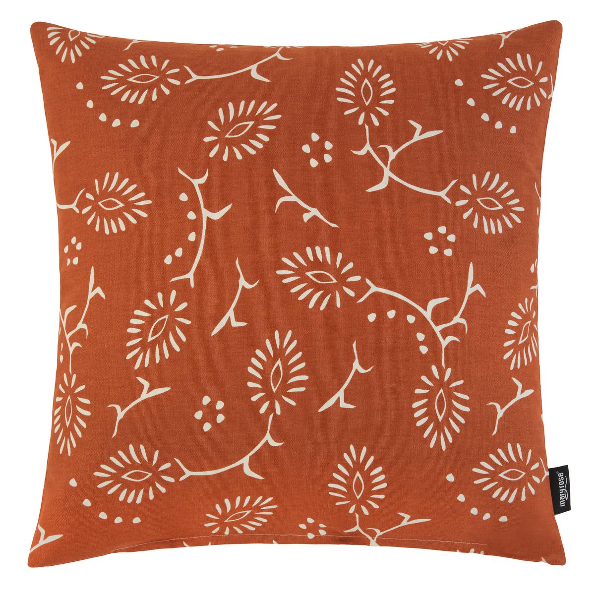 Zierkissen Olivia in Orange ca. 45x45cm - Orange, MODERN, Textil (45/45cm) - Mary's