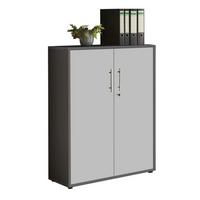 AKTENSCHRANK OFFICE EDITION - Anthrazit/Grau, MODERN, Holzwerkstoff (84,4/113,6/33cm) - MID.YOU