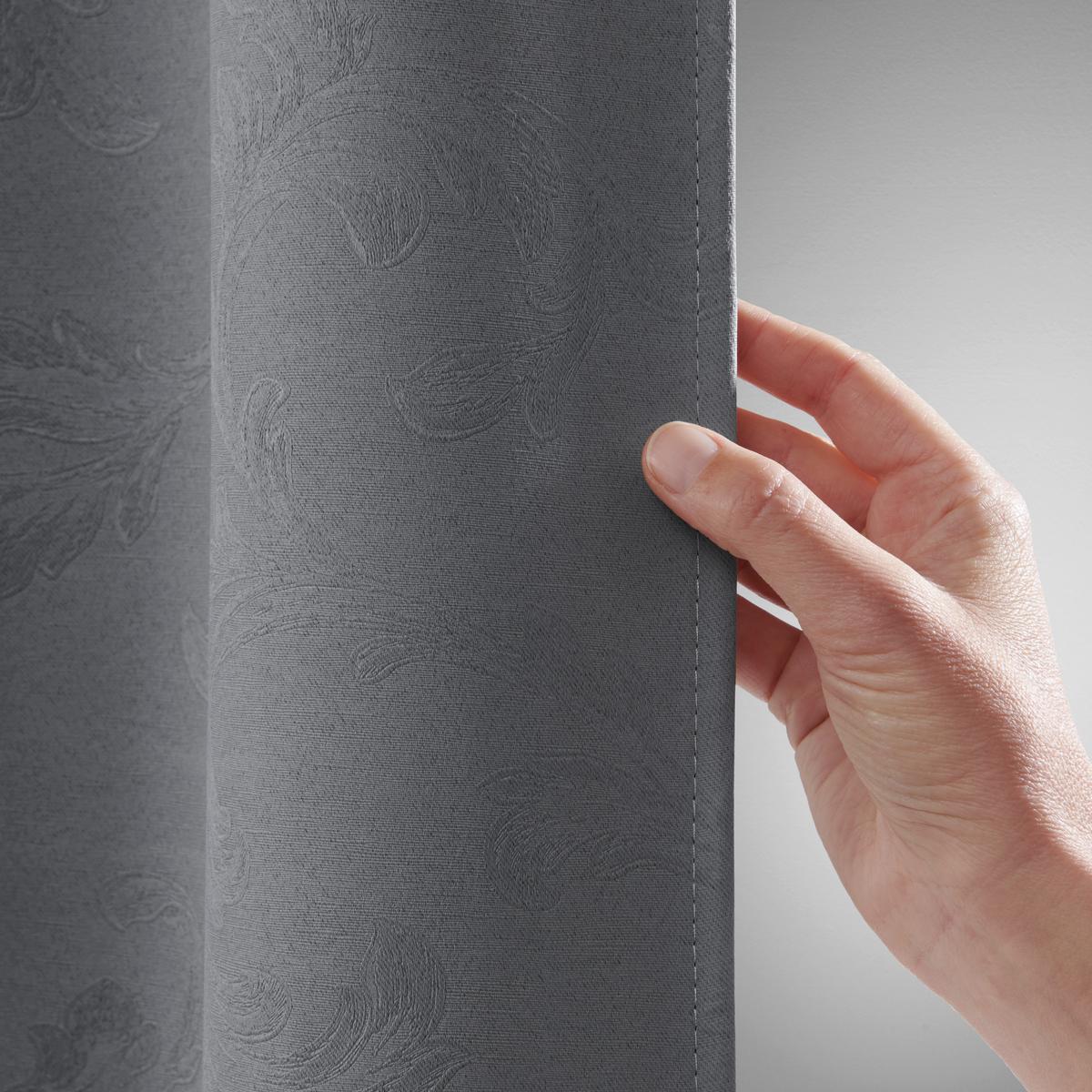Zavjesa Za Zamračivanje Alva - antracit, Moderno, tekstil (140/245cm) - Premium Living