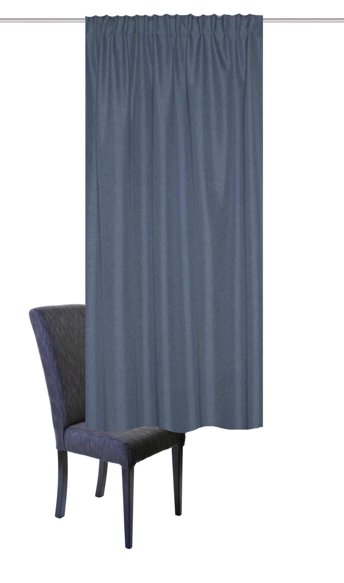 Wärmeschutzvorhang Eskimo Blau ca. 135x175cm - Blau, Basics, Textil (135/175cm) - Schmidt W. Gmbh