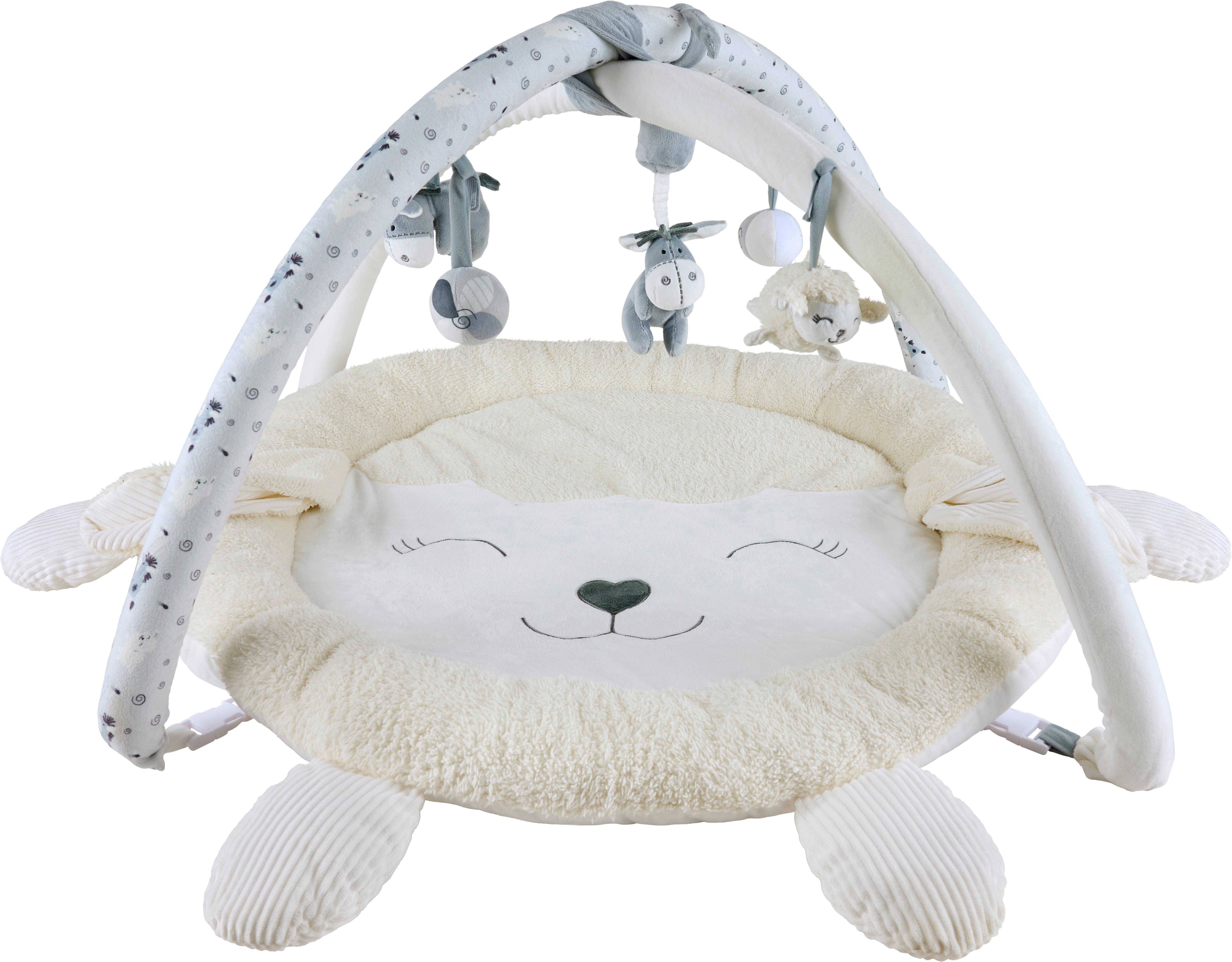 ŁUK Z ZABAWKAMI MOLLY - biały/kremowy, Basics, tkanina (80cm) - Patinio