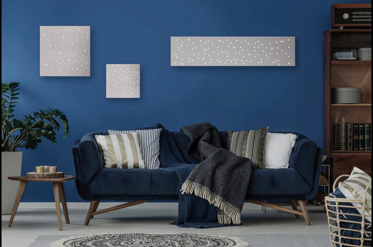 Deckenleuchte Sparkle max. 19 Watt - Silberfarben, Design, Metall (100/25/4cm)