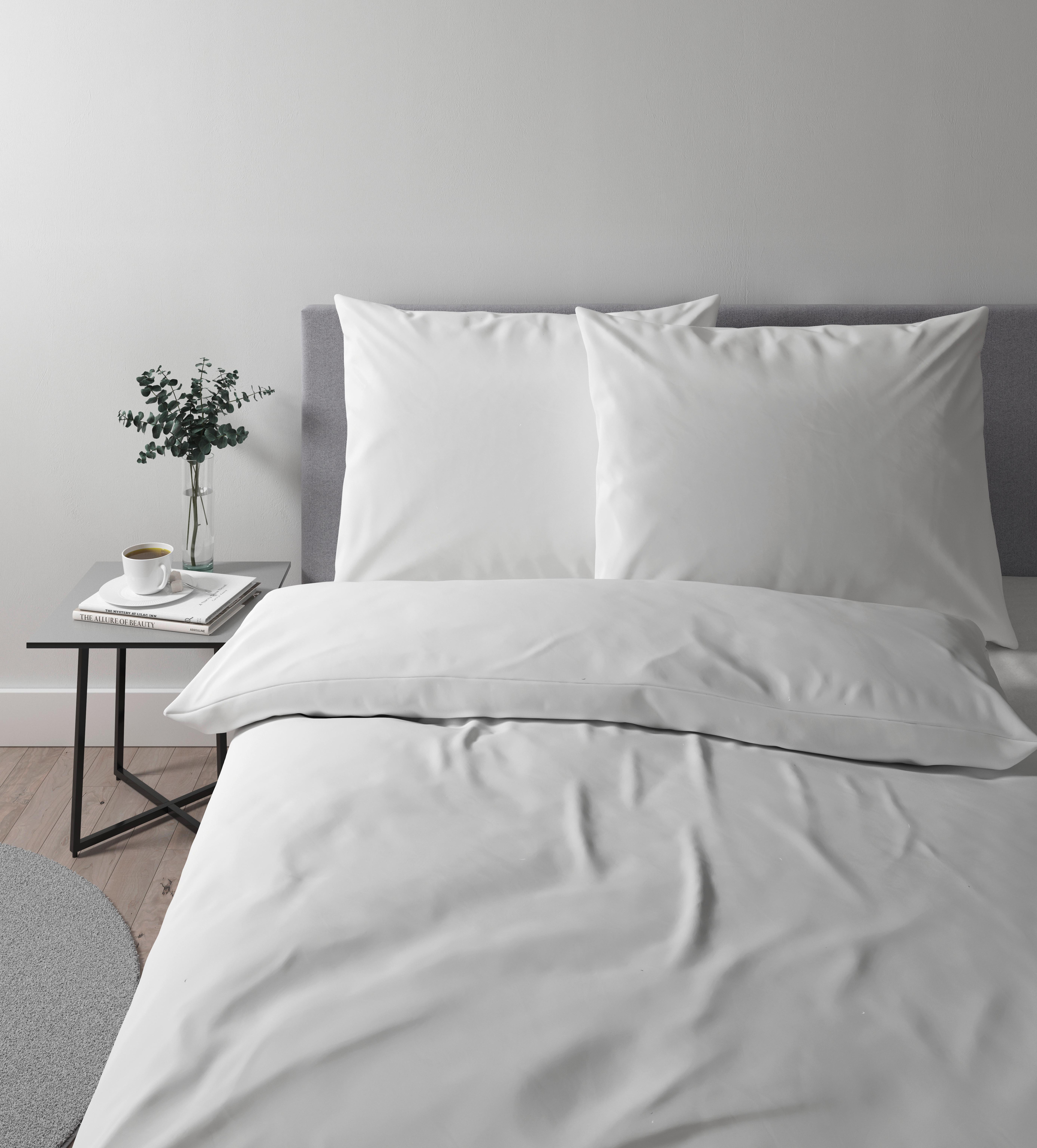 Ágyneműhuzat-garnitúra Alex Uni Xxl - gyöngyház, Modern, textil (200/220cm) - Premium Living
