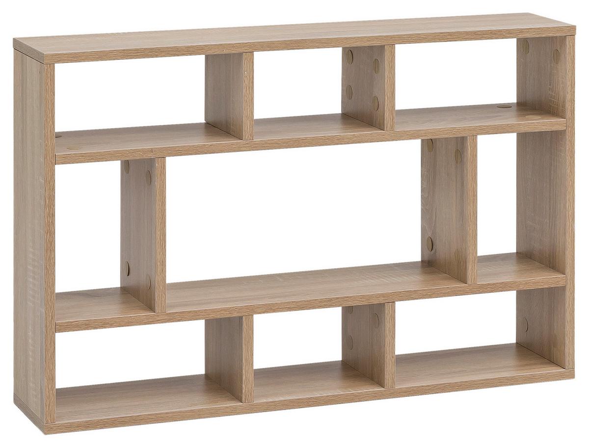 Wandregal ca. 75x57x16 cm Eichefarben - Eichefarben, KONVENTIONELL, Holzwerkstoff (75/51/16cm) - MID.YOU