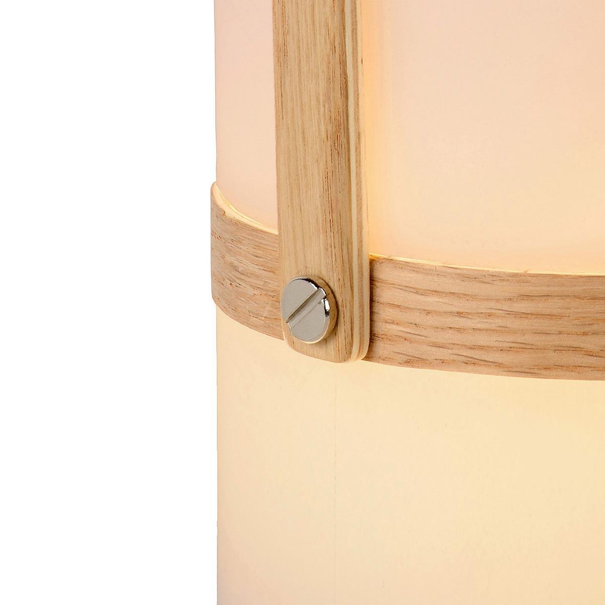 Led-aussenleuchte 06800/03/31 Joe - Hellbraun/Weiss, Basics, Holz/Kunststoff (14.5/26.5cm) - Lucide