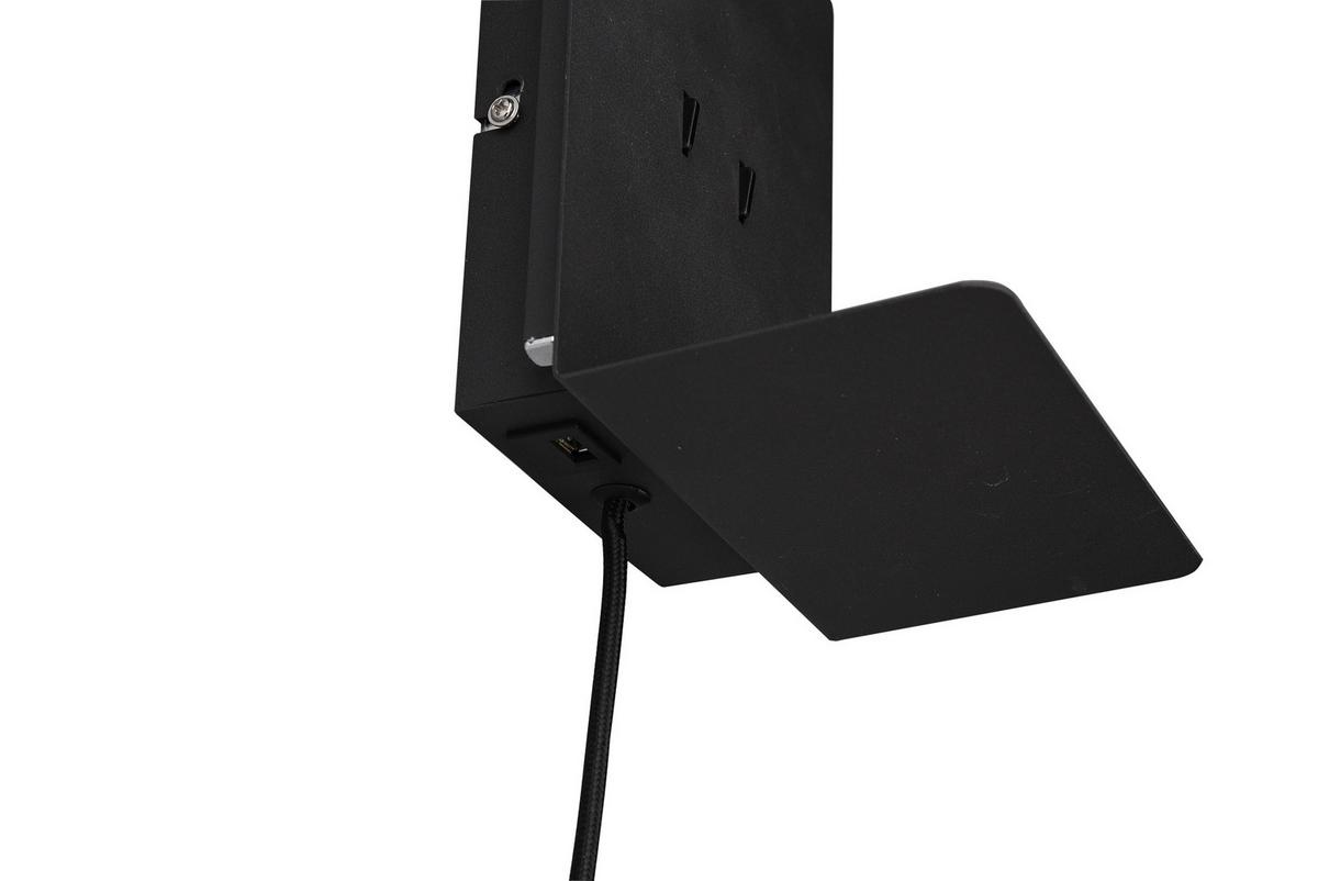 LED-Wandleuchte Element in Schwarz max. 3 Watt - Schwarz, Basics, Metall (20/16/14cm) - Trio Leuchten