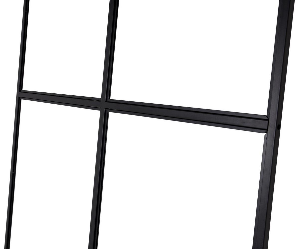 TRENNWAND LEIF - Schwarz, MODERN, Glas/Metall (120/210/2cm) - P & B