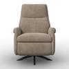 RELAXFÅTÖLJ ALICE - brun/svart, Modern, metall/trä (76/110/94cm) - Bessagi Home