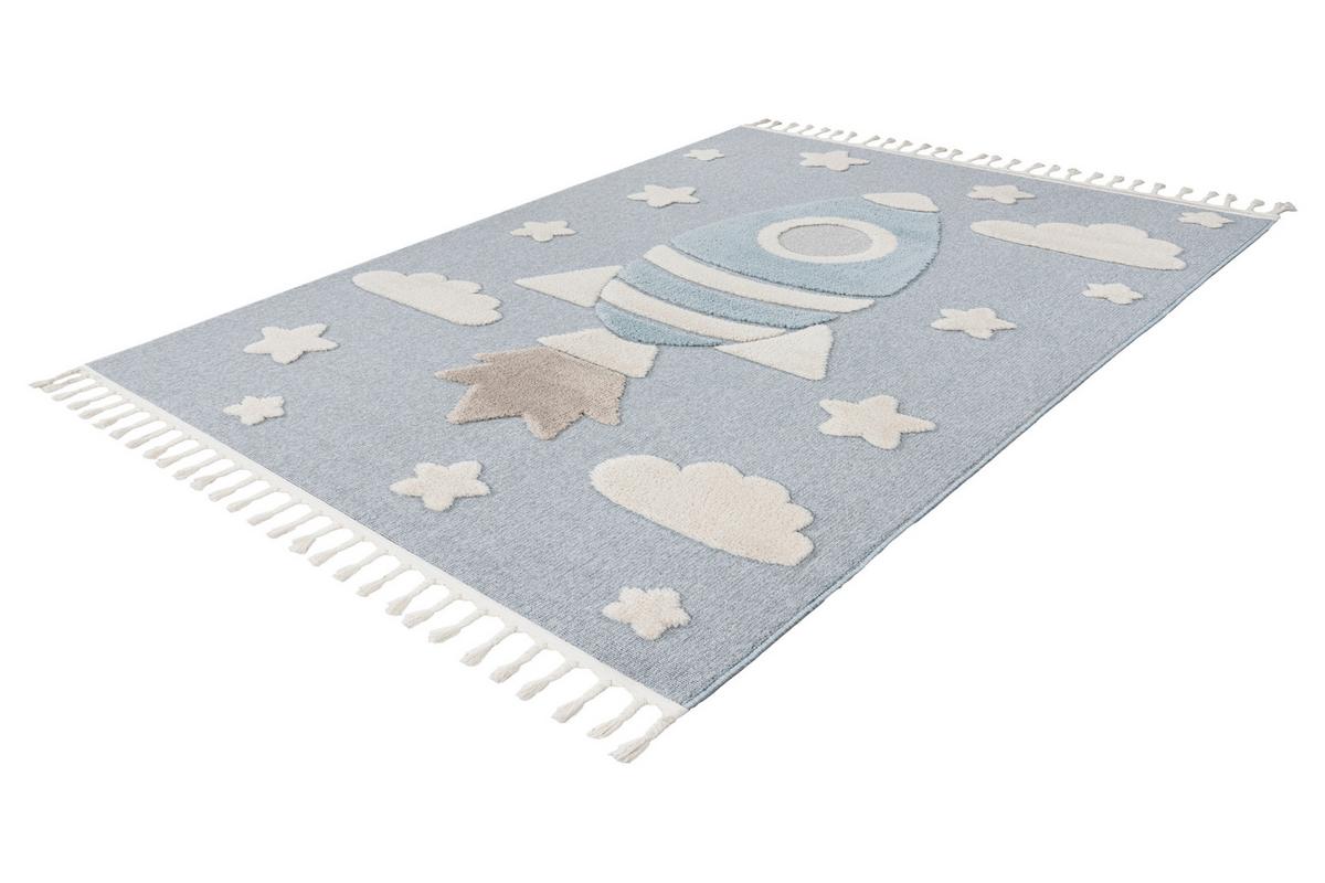 Covor pentru copii My Fano391Spac, cca. 160x230cm - albastru/multicolor, Basics, textil (160/230cm) - Obsession
