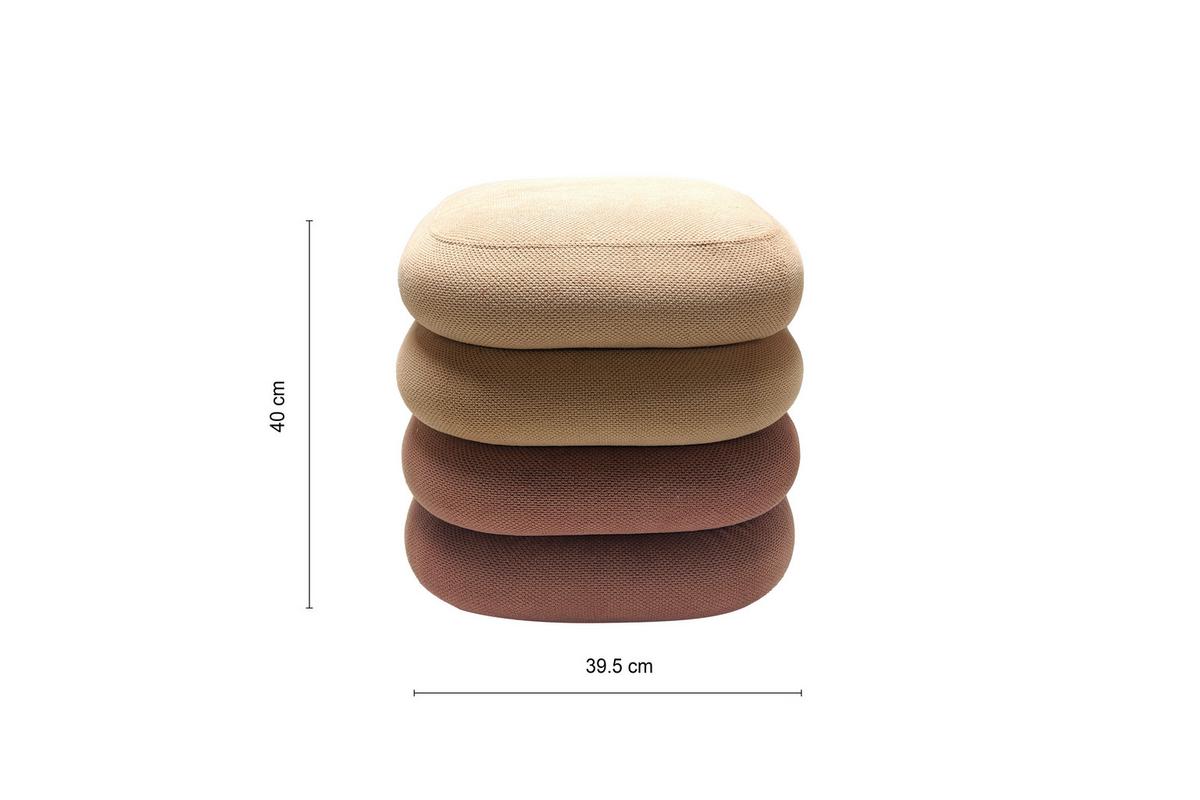 Tabure Sophie - ružičasta/svijetlo smeđa, Moderno, drvni materijal/tekstil (39,5/40/39,5cm) - Mömax