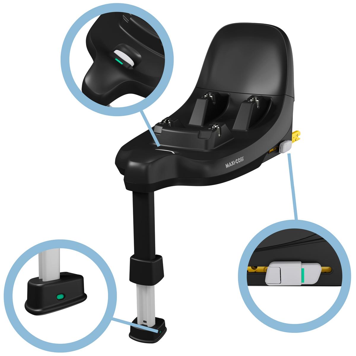 BAZA ISOFIX FAMILYFIX S - Basics, tworzywo sztuczne/metal (34,5/65cm) - Maxi-Cosi