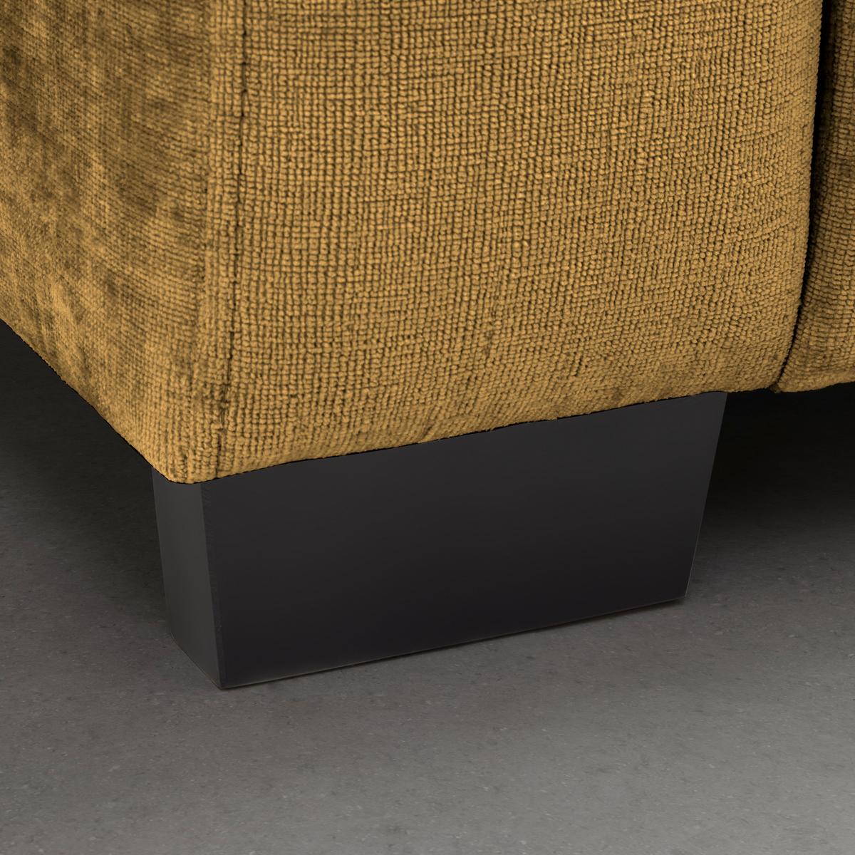 Bigsofa Matteo Honigfarben - Schwarz/Honig, MODERN, Holz (246l) - Based