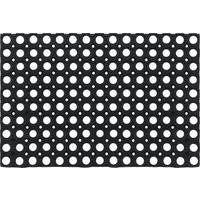 Fußmatte Ring Rubber Schwarz ca. 40x60cm - Schwarz, KONVENTIONELL, Kunststoff (40/60cm) - Mömax