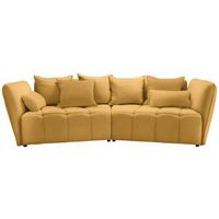 Boxspringsofa Sofi Senfgelb - Senfgelb/Schwarz, MODERN, Textil (294/93/152cm) - Premium Living