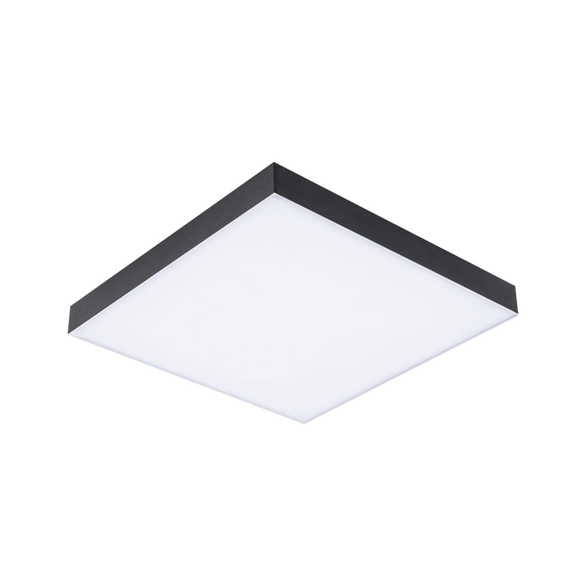 LED-Paneel Velora Rainbow in Schwarz max. 13,2 Watt - Schwarz, Basics, Metall (29,5/29,5/6,4cm) - Paulmann