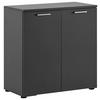 Aktenschrank Serie 1500 Schwarz - Anthrazit, KONVENTIONELL, Holzwerkstoff (80,2/84,2/41cm) - MID.YOU