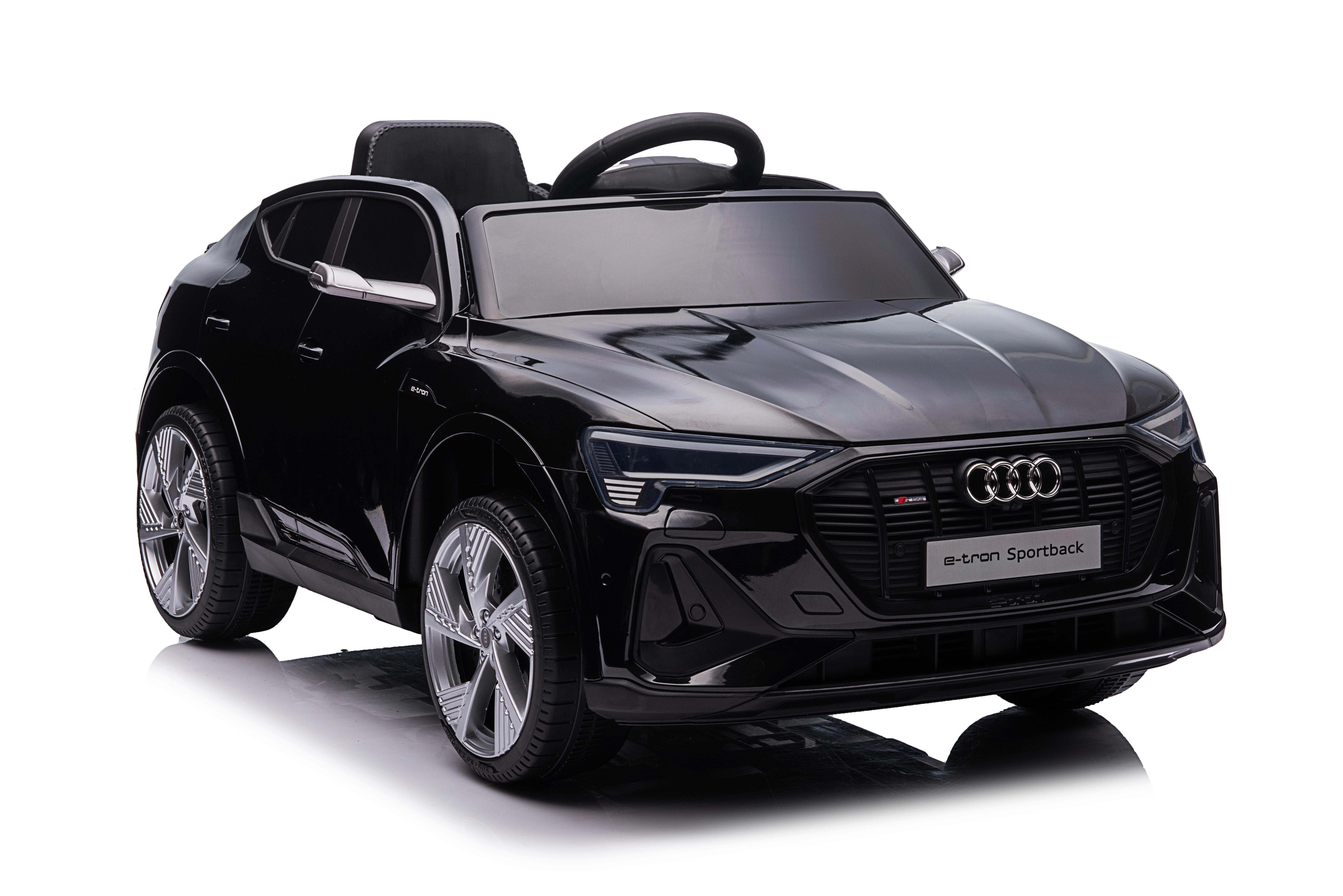 Elektro-Kinderauto Audi E-Tron Sportback Schwarz - Schwarz, KONVENTIONELL, Kunststoff (108/60/47cm)