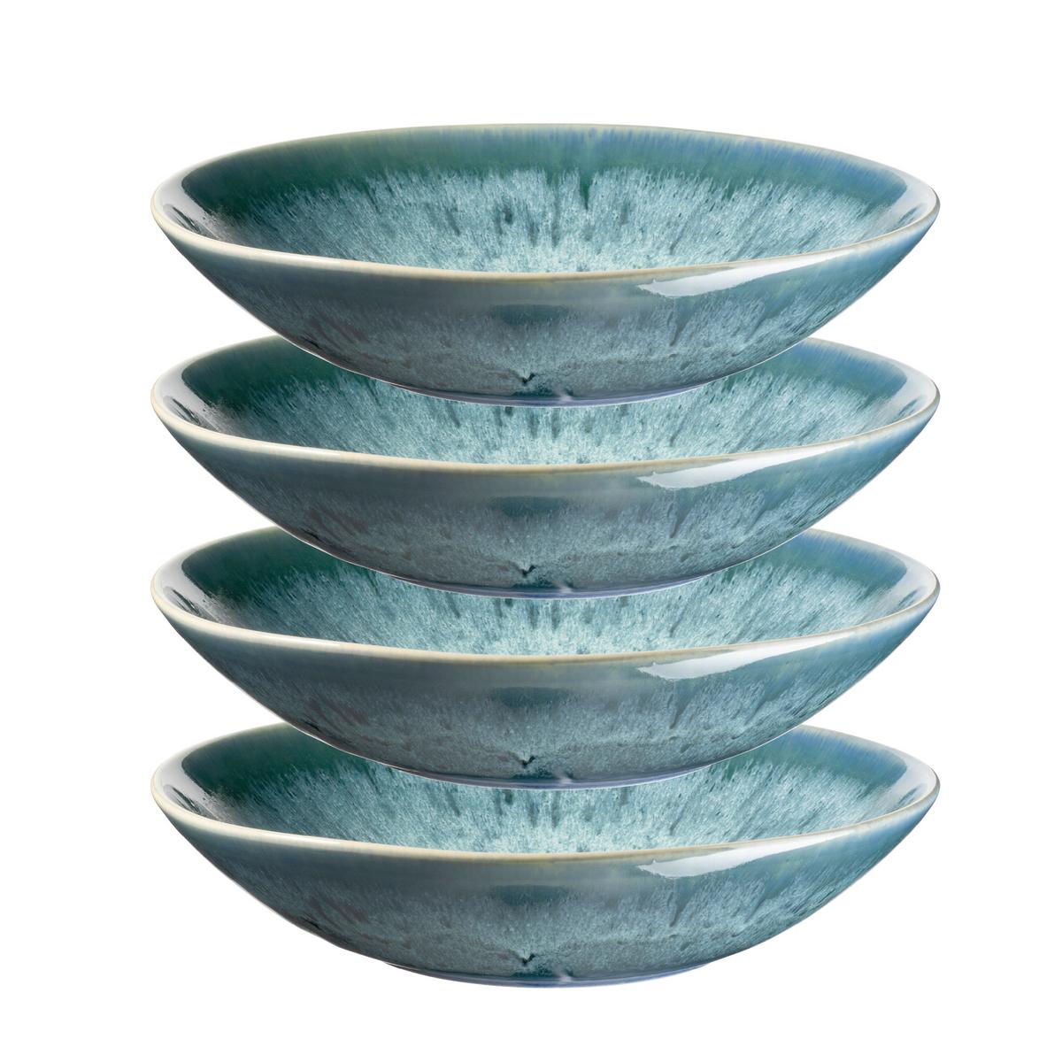 SUPPENTELLERSET 935553 CARELLIA TELLERSET - Blau, Basics, Keramik (22,5/5cm) - Mäser