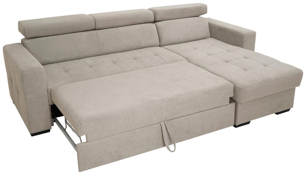 Kutna Garnitura Marco - bež/crna, Konvencionalno, drvni materijal/drvo (238/78-94/170cm) - Modern Living