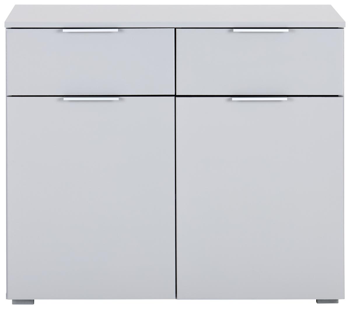 Komoda Alabama - svijetlo siva/boje aluminija, Moderno, drvni materijal (93/81/42cm) - Modern Living