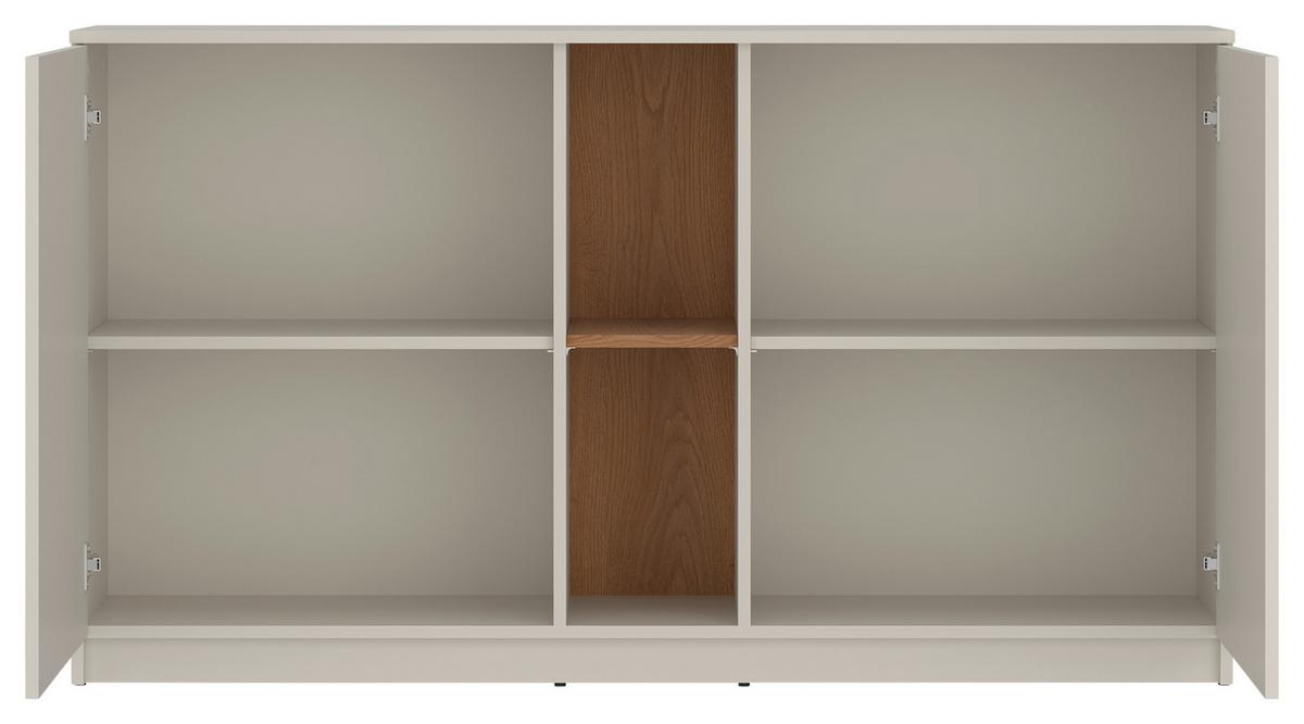 Komoda Fano - kašmir/boje hrasta, Moderno, drvni materijal/plastika (150/84,8/40cm) - Modern Living