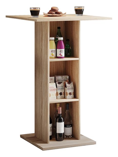Stoječi Pult Bofus, Hrast - hrast sonoma, Basics, leseni material (70/70/108cm) - MID.YOU
