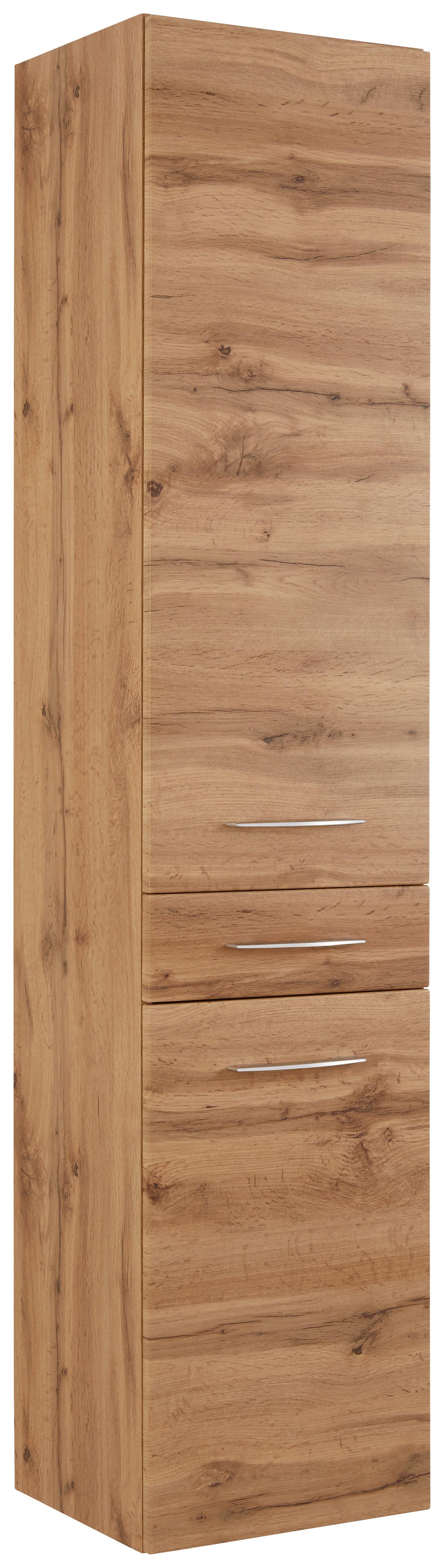 Dulap înalt Florida - culoare lemn stejar, Modern (40/180/35cm) - Premium Living
