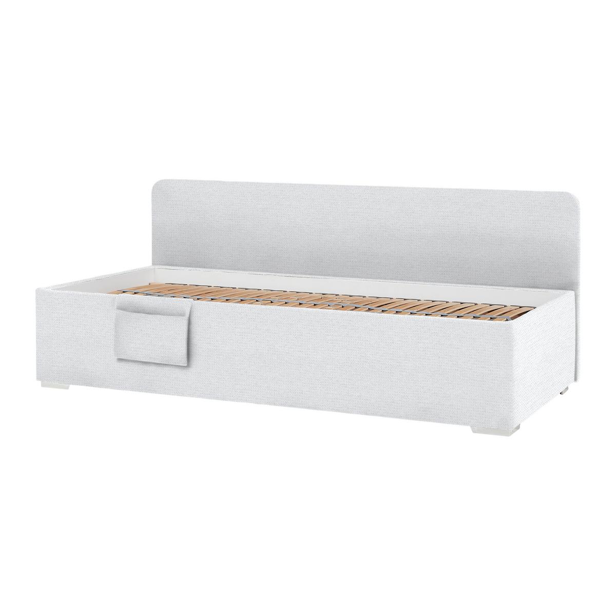 PAT REMI - alb/culoare natur, Konventionell, lemn/textil (90/200cm) - Mömax