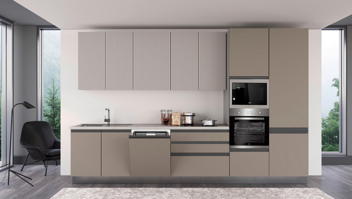 Blok Kuhinja S Aparatima New Helena 360 Sx - kašmir/siva, Konvencionalno, metal/drvo (360/240/60cm) - Mömax