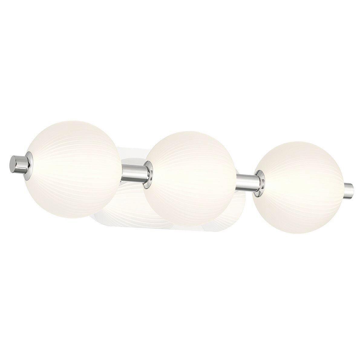 LED Falilámpa Qn-Palmas-3w-Pn - nikkelszínű, Konventionell, üveg/fém (15,1/58,7/20,3cm) - Elstead Lighting