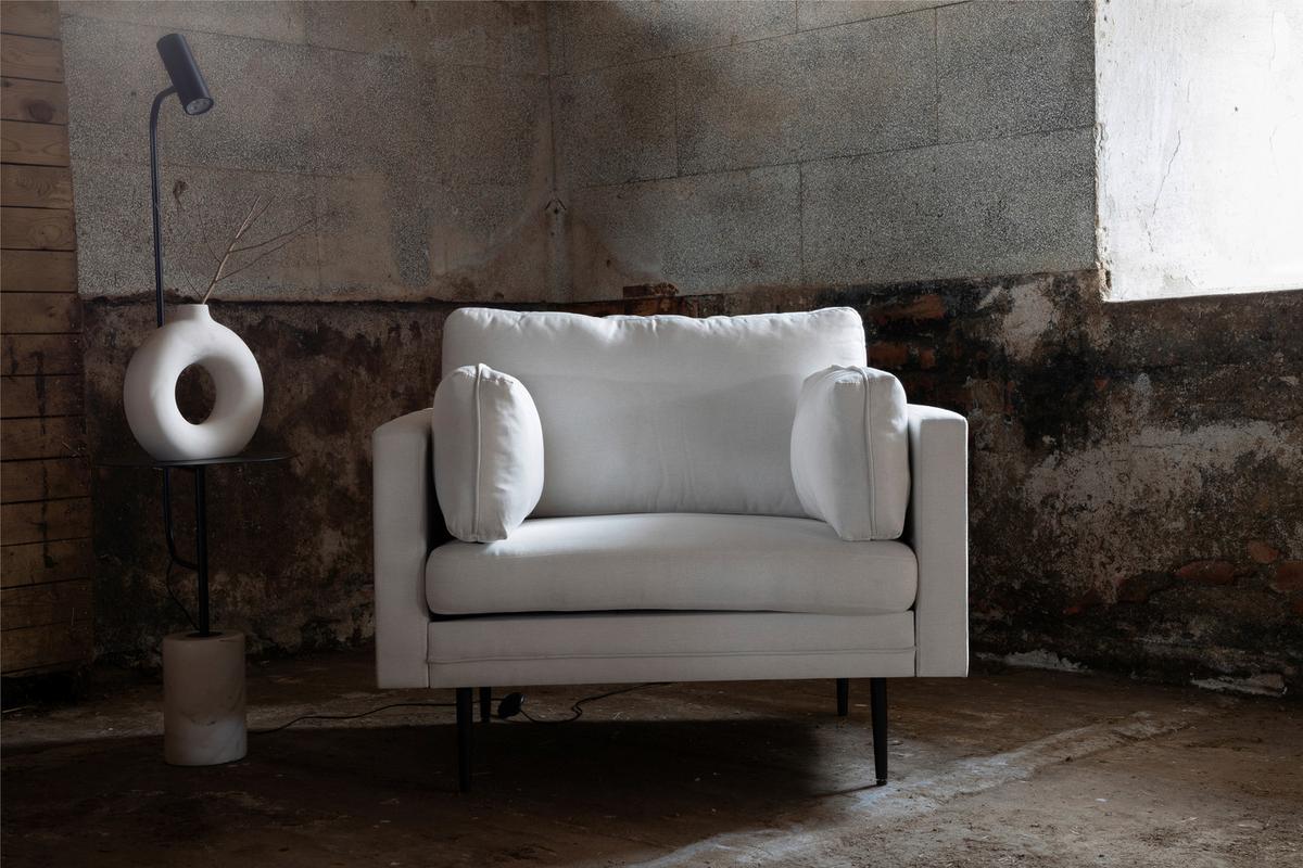 SESSEL BOOM - Beige/Schwarz, Design, Kunststoff/Textil (110/84/86cm) - Livetastic