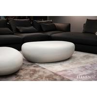Loungetisch Hawaii Faserbeton Weiß - Weiß, KONVENTIONELL, Stein (99/71/32cm) - Gardenson