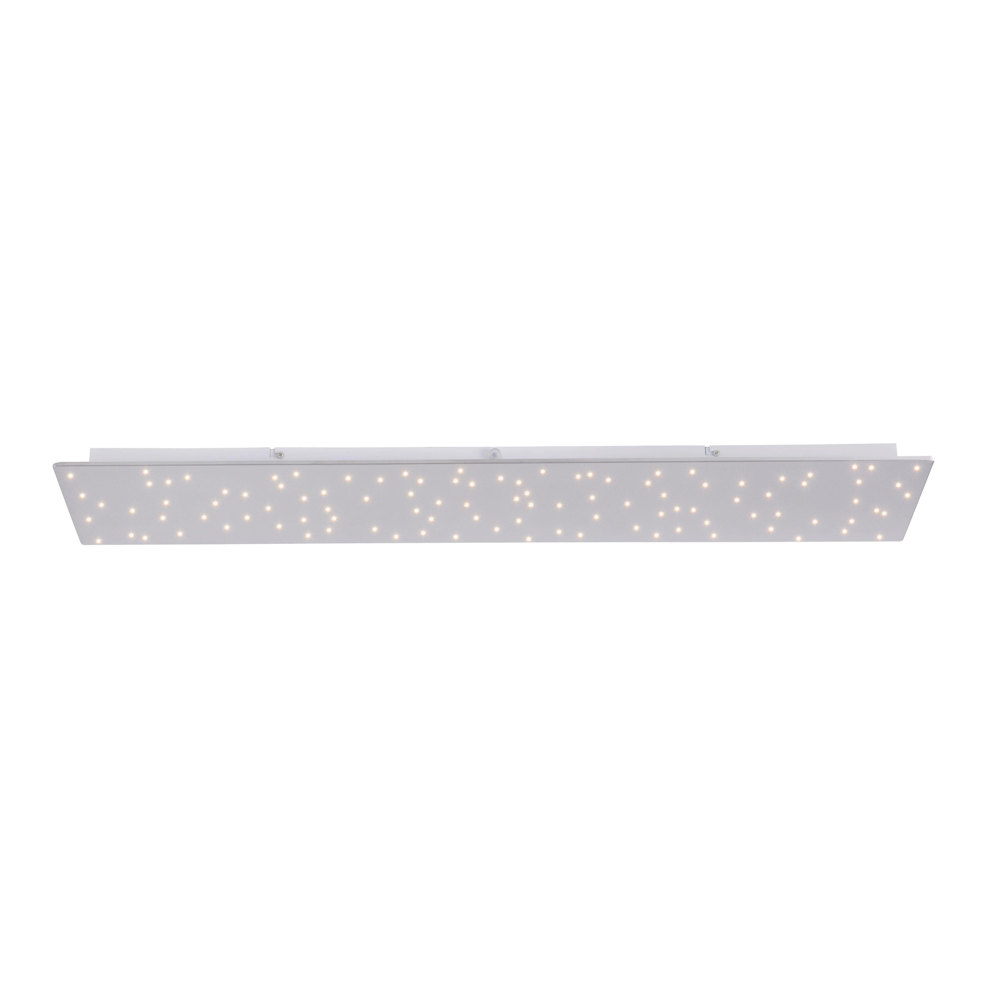 Deckenleuchte Sparkle max. 19 Watt - Silberfarben, Design, Metall (100/25/4cm)