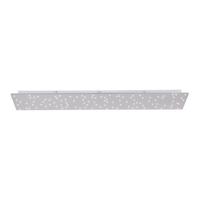 Deckenleuchte Sparkle max. 19 Watt - Silberfarben, Design, Metall (100/25/4cm)