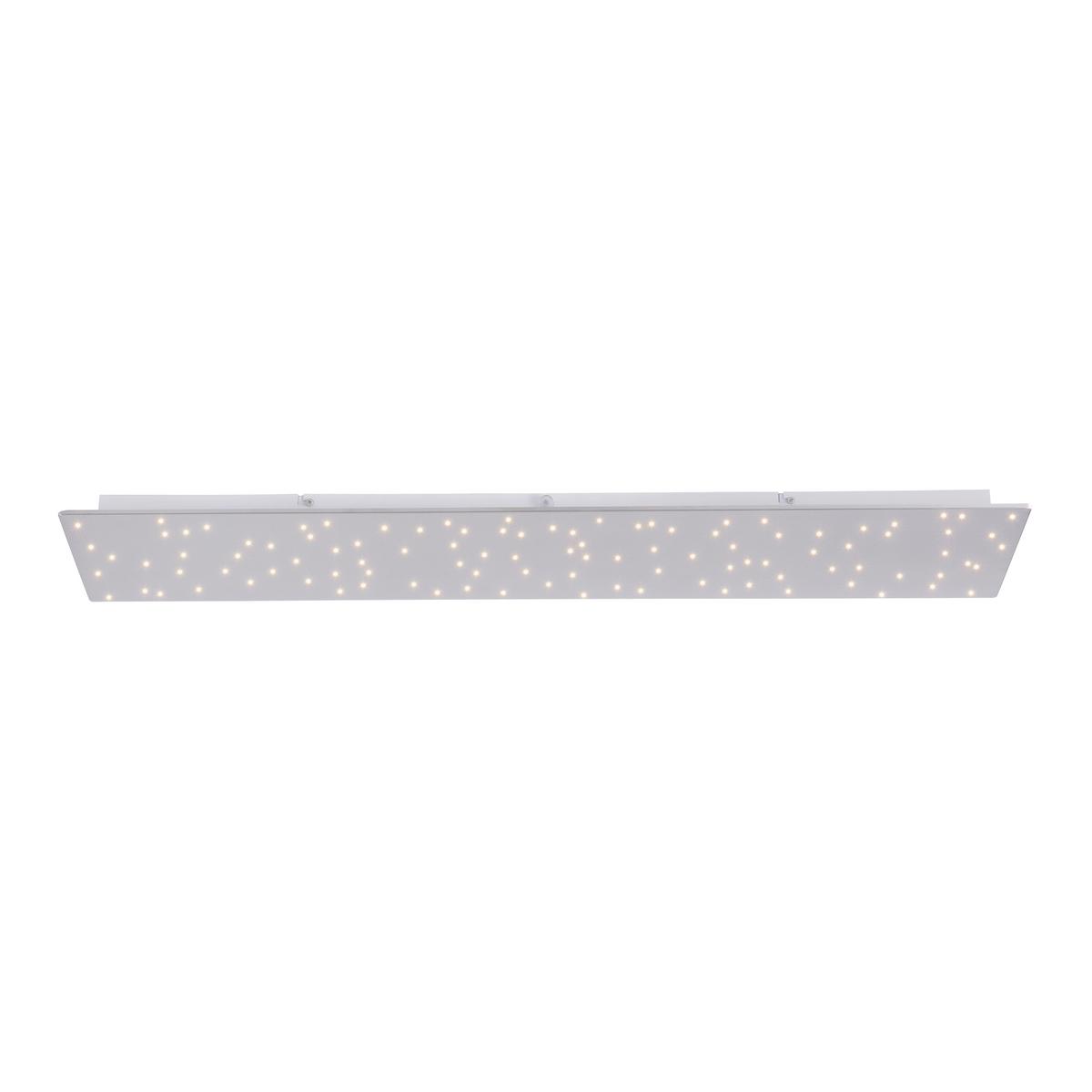 Deckenleuchte Sparkle max. 19 Watt - Silberfarben, Design, Metall (100/25/4cm)