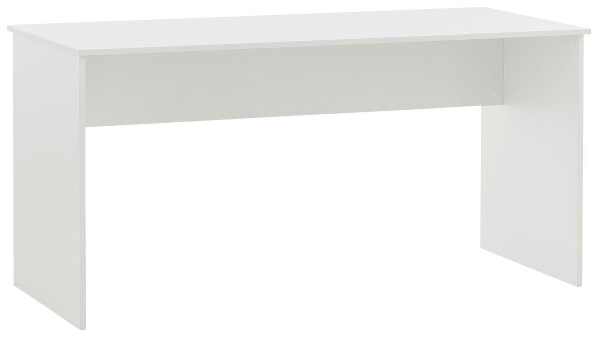 Schreibtisch Serie 500 Weiß ca. 65x150x73,6cm - Weiß, MODERN, Holzwerkstoff (65/150/73,6cm) - MID.YOU