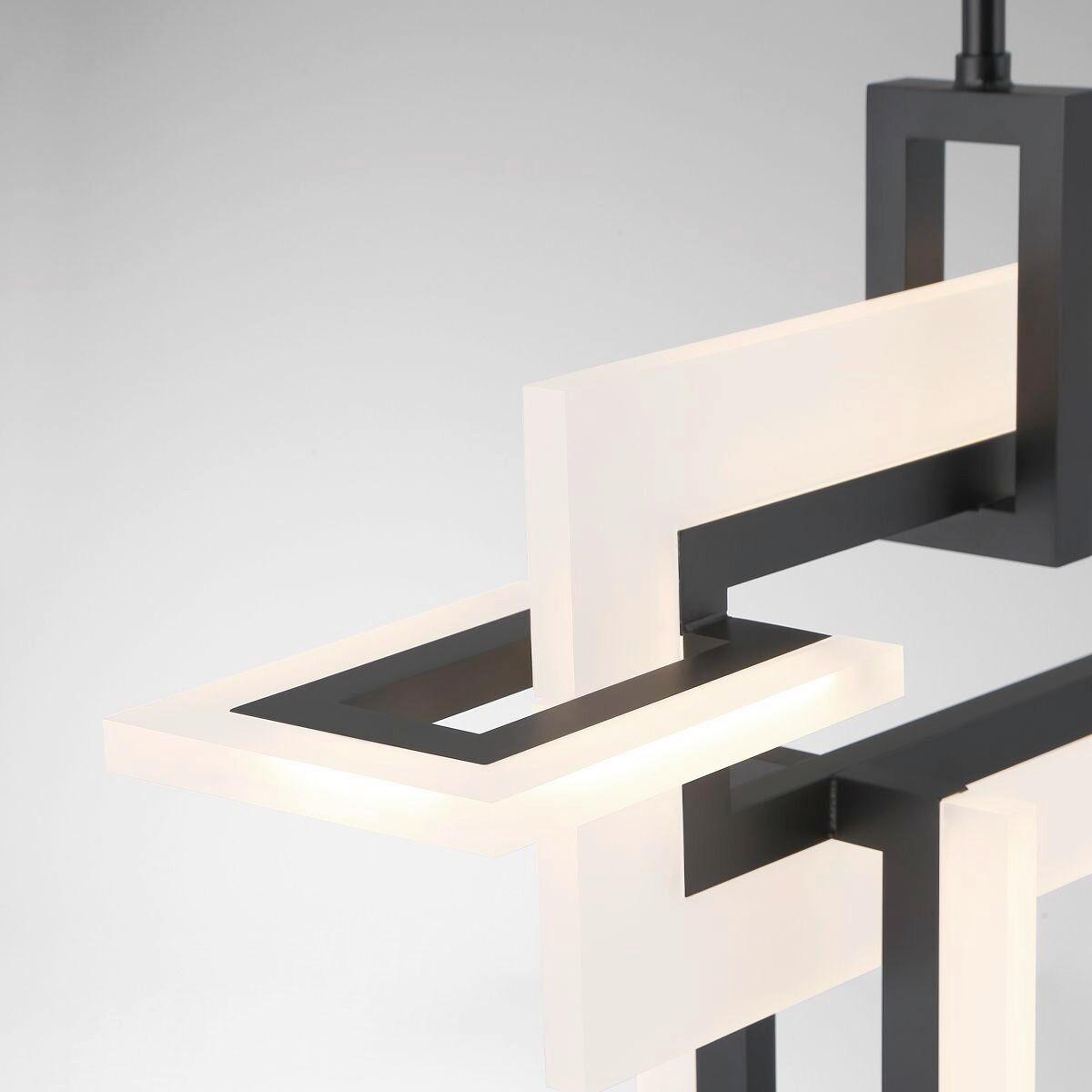 LED Függőlámpa Qn-Inizio-Lp-S-Bk - fekete, Design, műanyag/fém (84/47,5/14cm) - Elstead Lighting