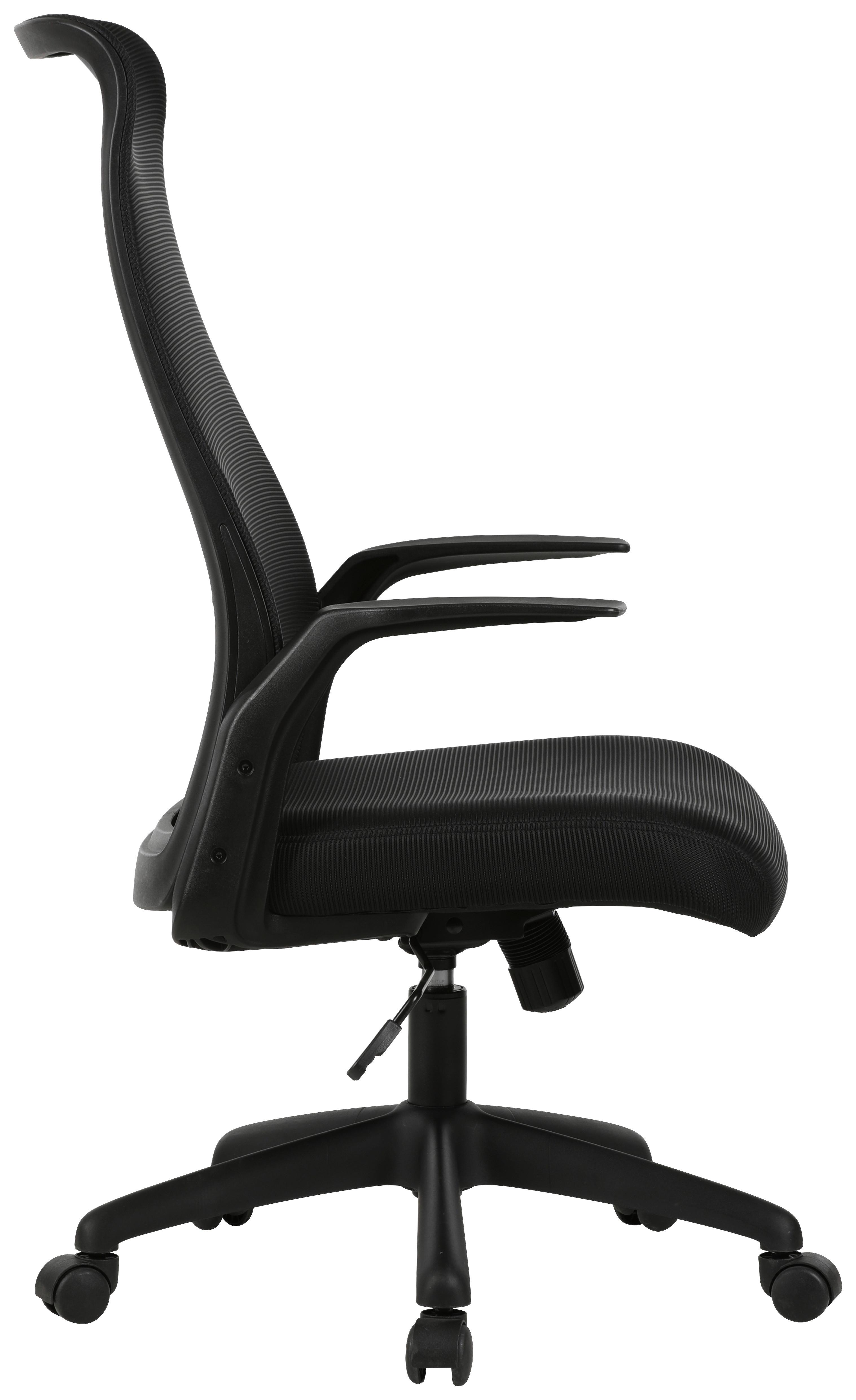 SNURRSTOL MILA - svart, Design, textil/plast (61/110-117,5/66cm) - Mömax