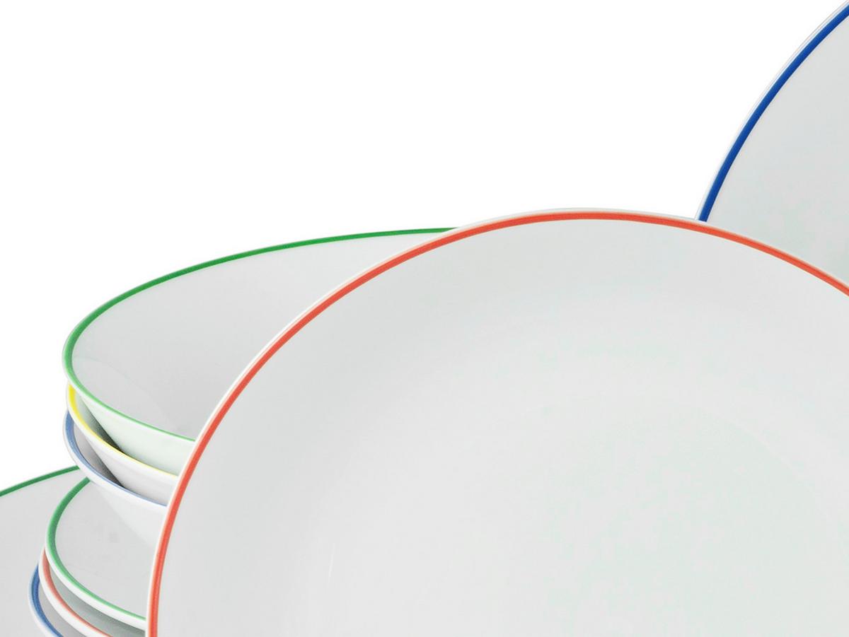 Jedilni Servis Luna Color Line, 12-Delni - večbarvno, Basics, keramika - Creatable