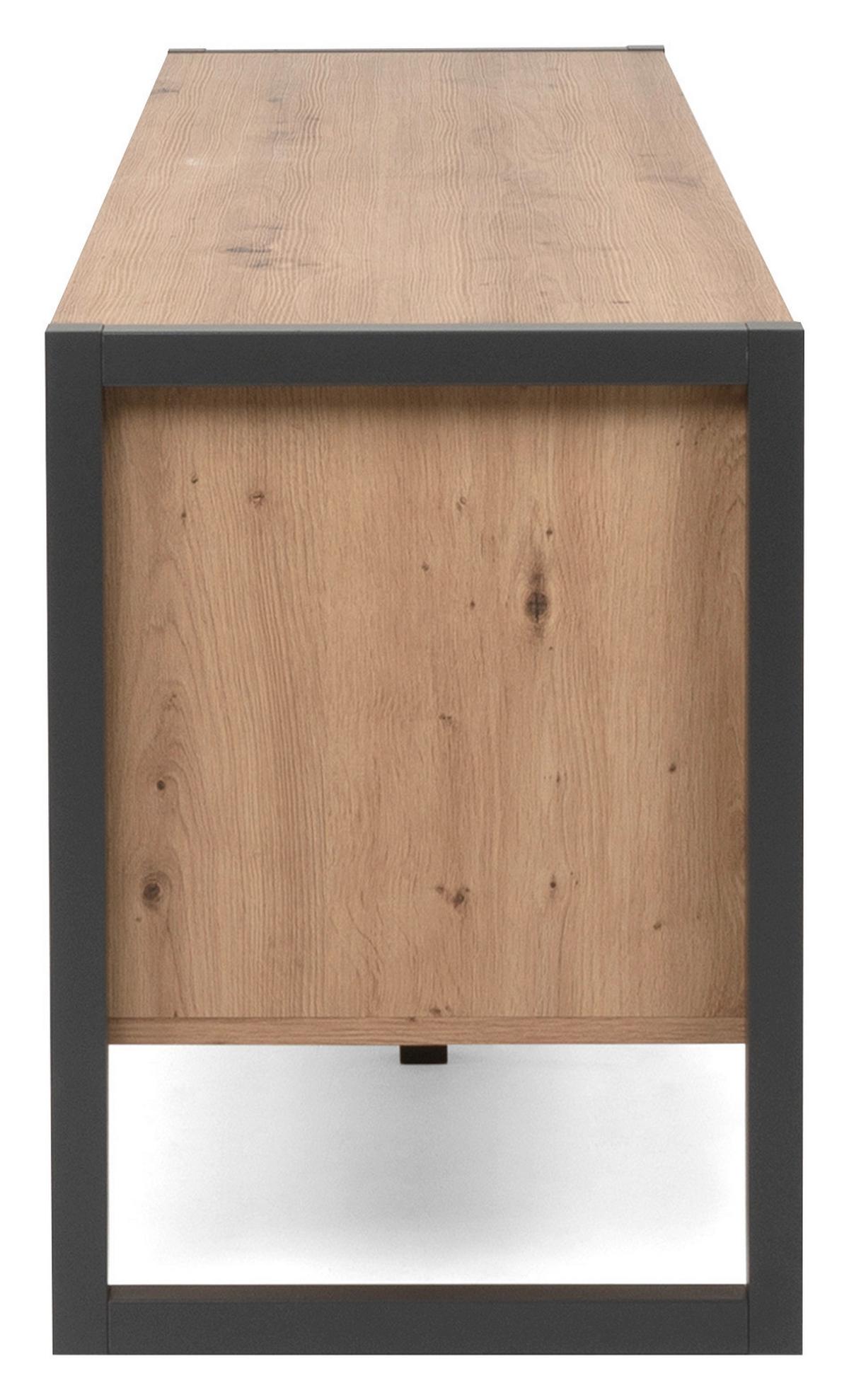 Tv-element Denver 54, Barva Hrasta, Antracit - barve hrasta/antracit, Moderno, leseni material (160/55/40cm) - MID.YOU