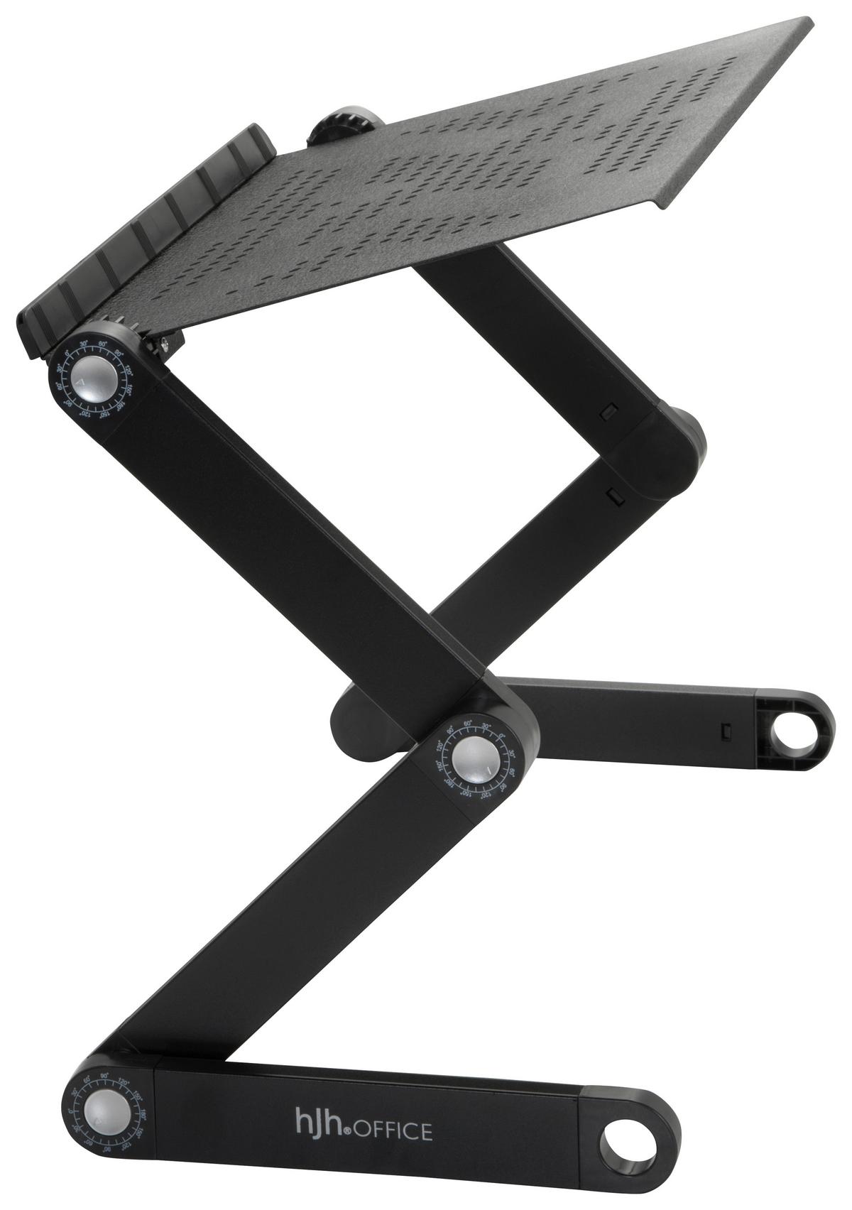 Schreibtischaufsatz Vm-Sa II Schwarz - Schwarz, Basics, Metall (52,5/4-39,5/25,5cm) - MID.YOU