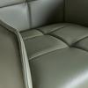 STOEL MET ARMELEUNINGEN VINCENT - Groen/Zwart, Modern, Leer/Metaal (58/87/63cm) - Premium Living