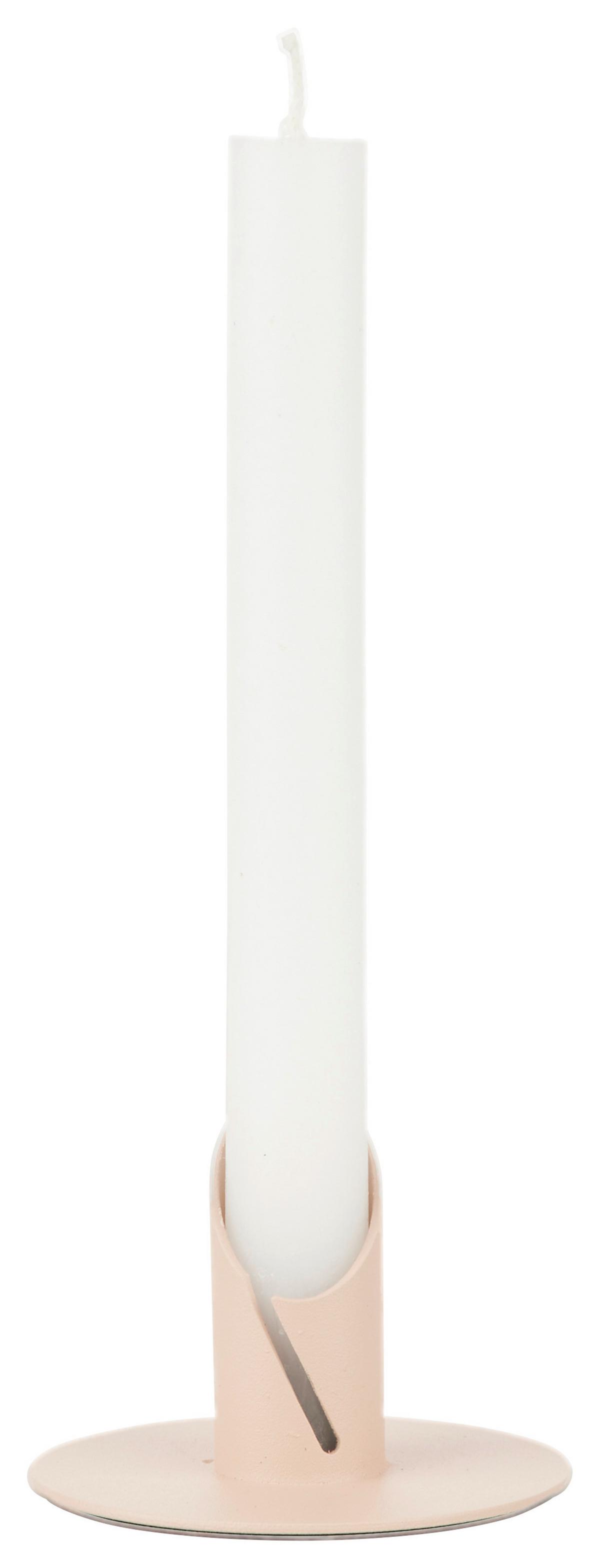 Svečnik Mirja -Paz- - roza, Konvencionalno, kovina (8/6cm) - Modern Living