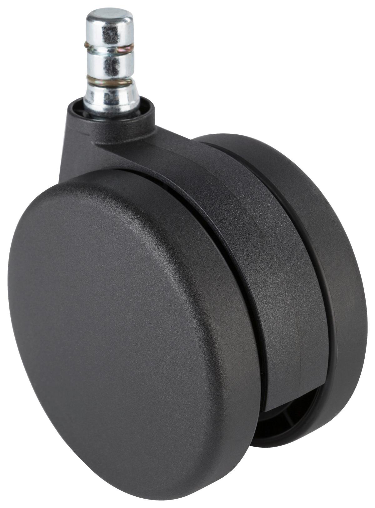 Set Kolesc Za Vrtljivi Stol Rolo No-Noise, Črna, 5-Delni - črna, Basics, kovina/umetna masa (5,2/8,3/7,5cm) - MID.YOU