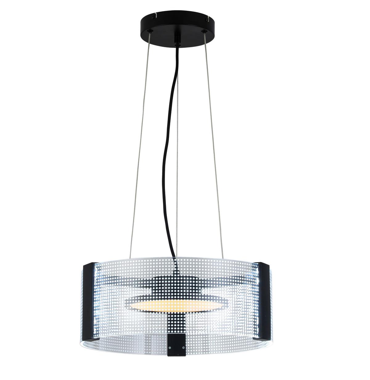 LAMPA WISZĄCA LED MARGE - czarny/biały, Modern, tworzywo sztuczne/metal (40/120cm) - Bessagi Home
