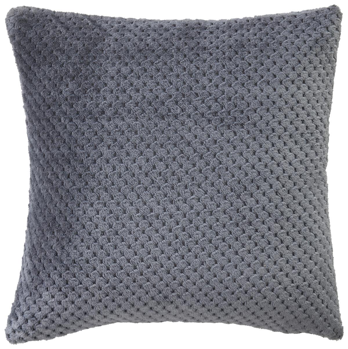Kissenhülle Lars Grau ca. 40x40cm - Grau, KONVENTIONELL, Textil (40/40cm) - Based