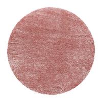 Hochflorteppich Brilliant Rosa Ø ca. 120cm - Rosa, Basics, Textil (120cm) - Novel