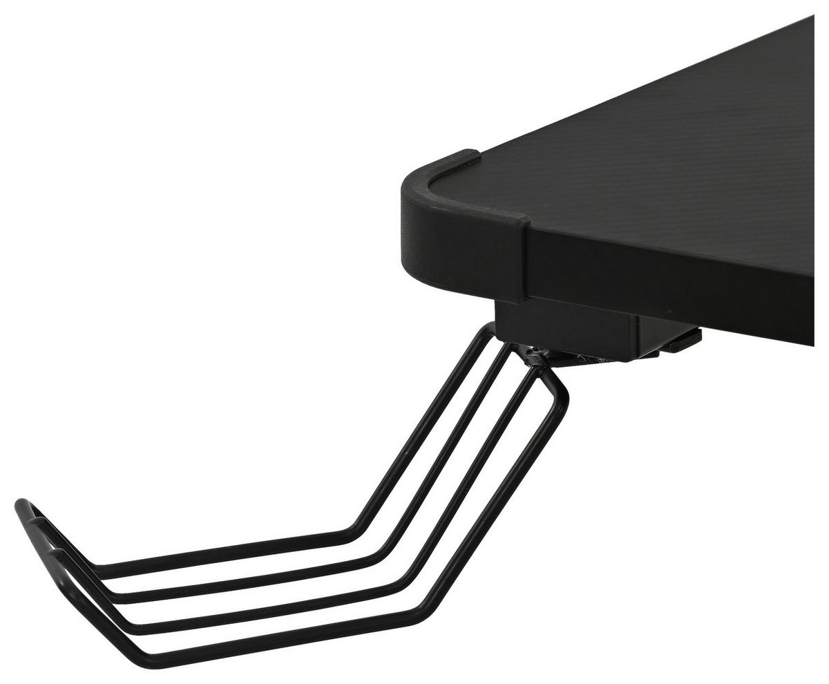 Gaming Miza Gerald, Črna - črna, Trend, kovina/leseni material (120/75/60cm)