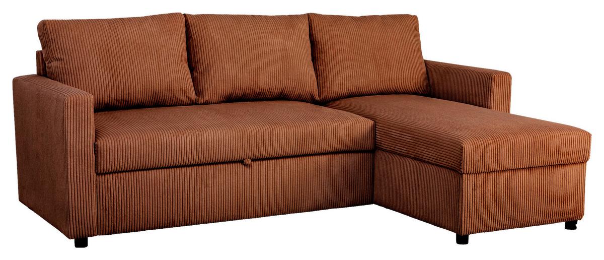 Coltar PARIS - teracotă, Basics, lemn/metal (215/145cm)